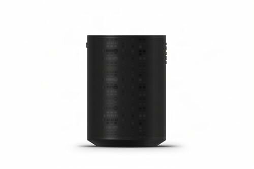 Black smart speaker front view