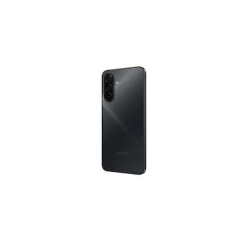 Back view of a black smartphone.