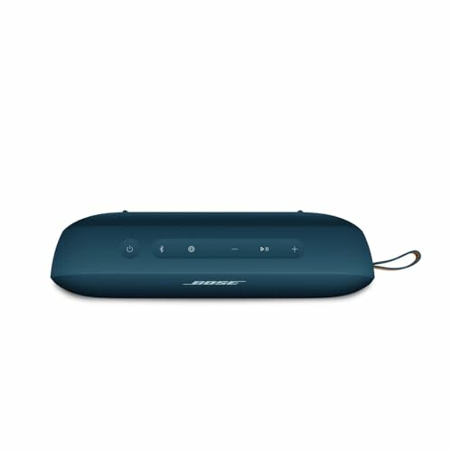 Bose portable Bluetooth speaker in blue with control buttons.