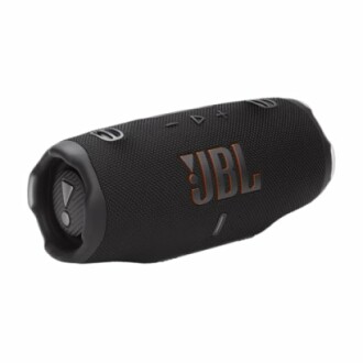 Black JBL portable Bluetooth speaker