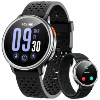 Smartwatch with fitness tracking and call notification